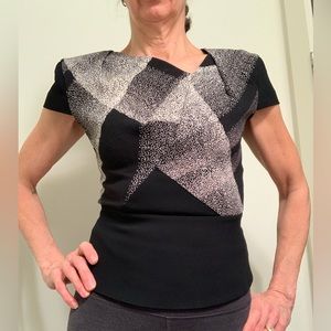 Roland Mouret geometrical design top